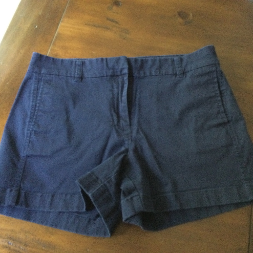 J. Crew navy chino shorts. Size 6.